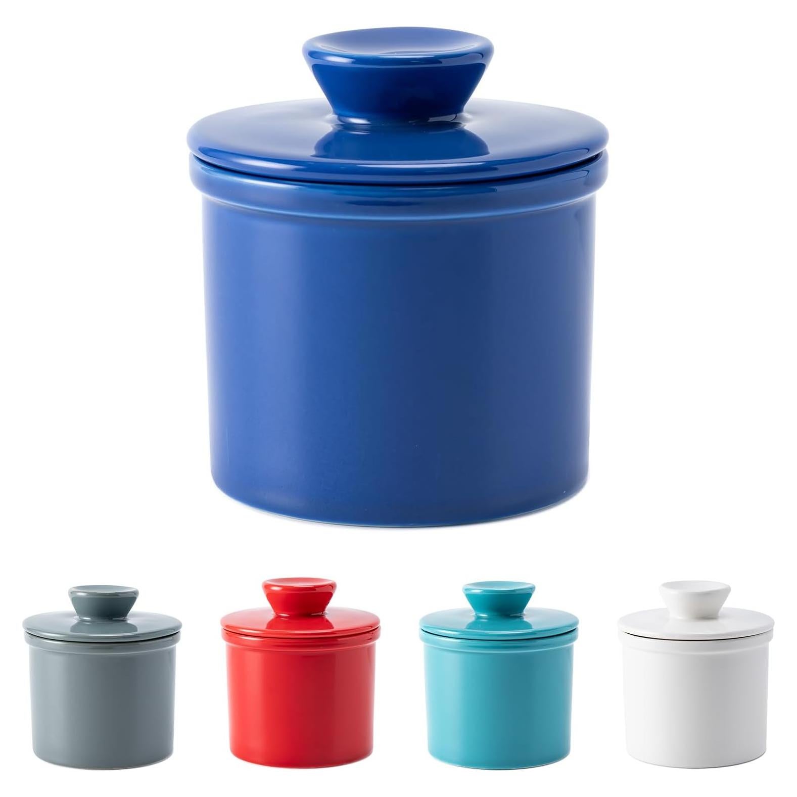 Tazón de Mantequilla Cerámica Husfunov Azul Oscuro 0.75 kg