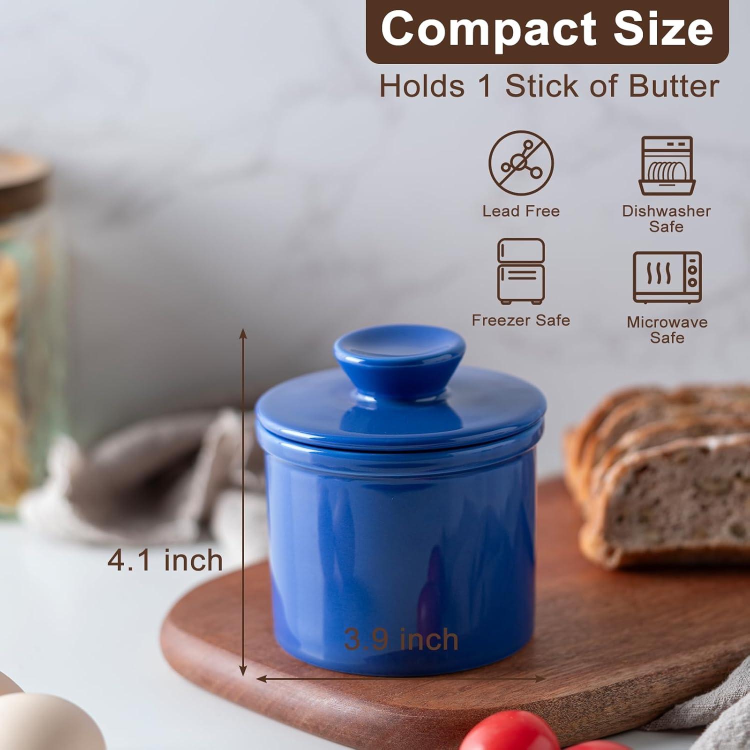 Tazón de Mantequilla Cerámica Husfunov Azul Oscuro 0.75 kg