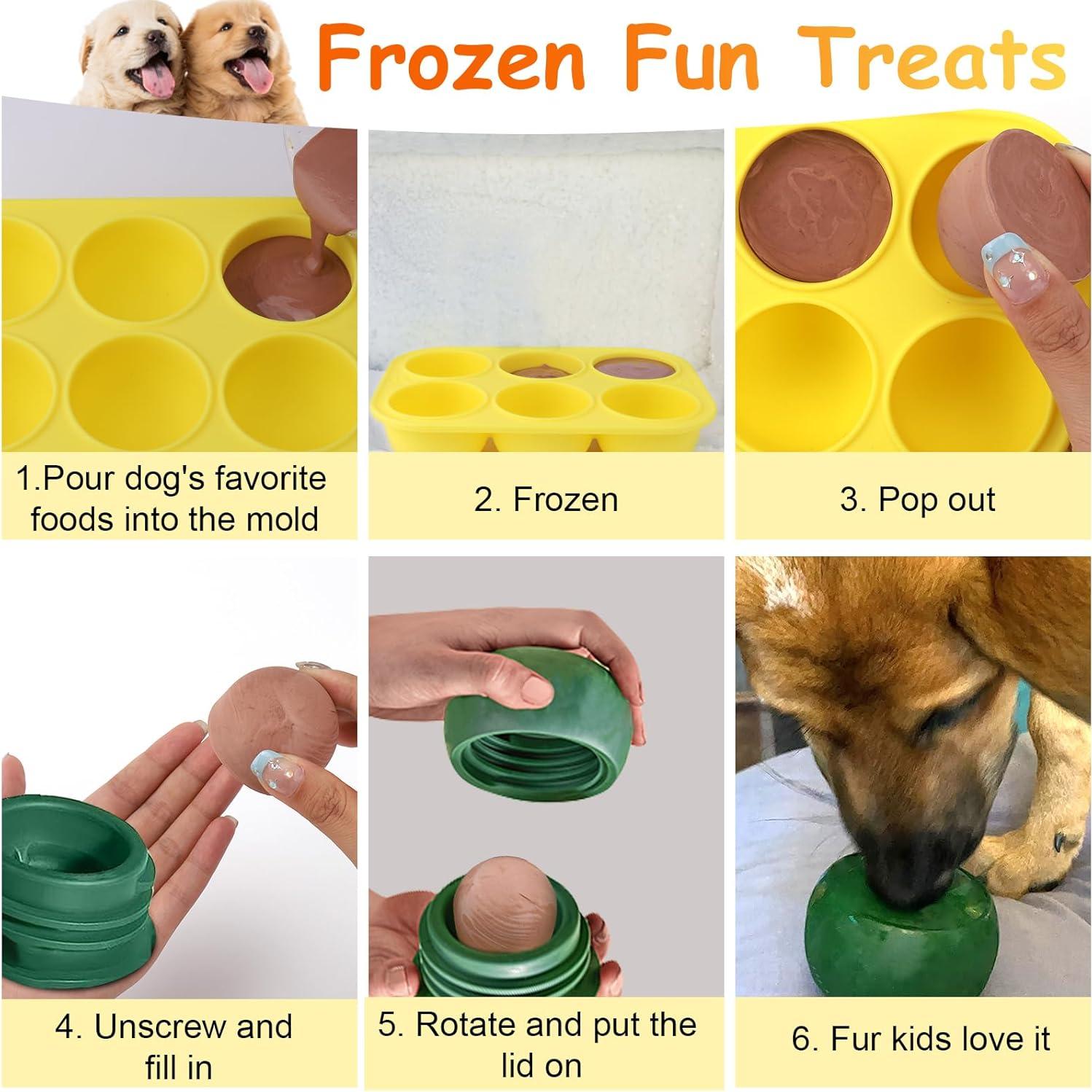 Moldes de golosinas para perros BABORUI 6 cavidades silicona