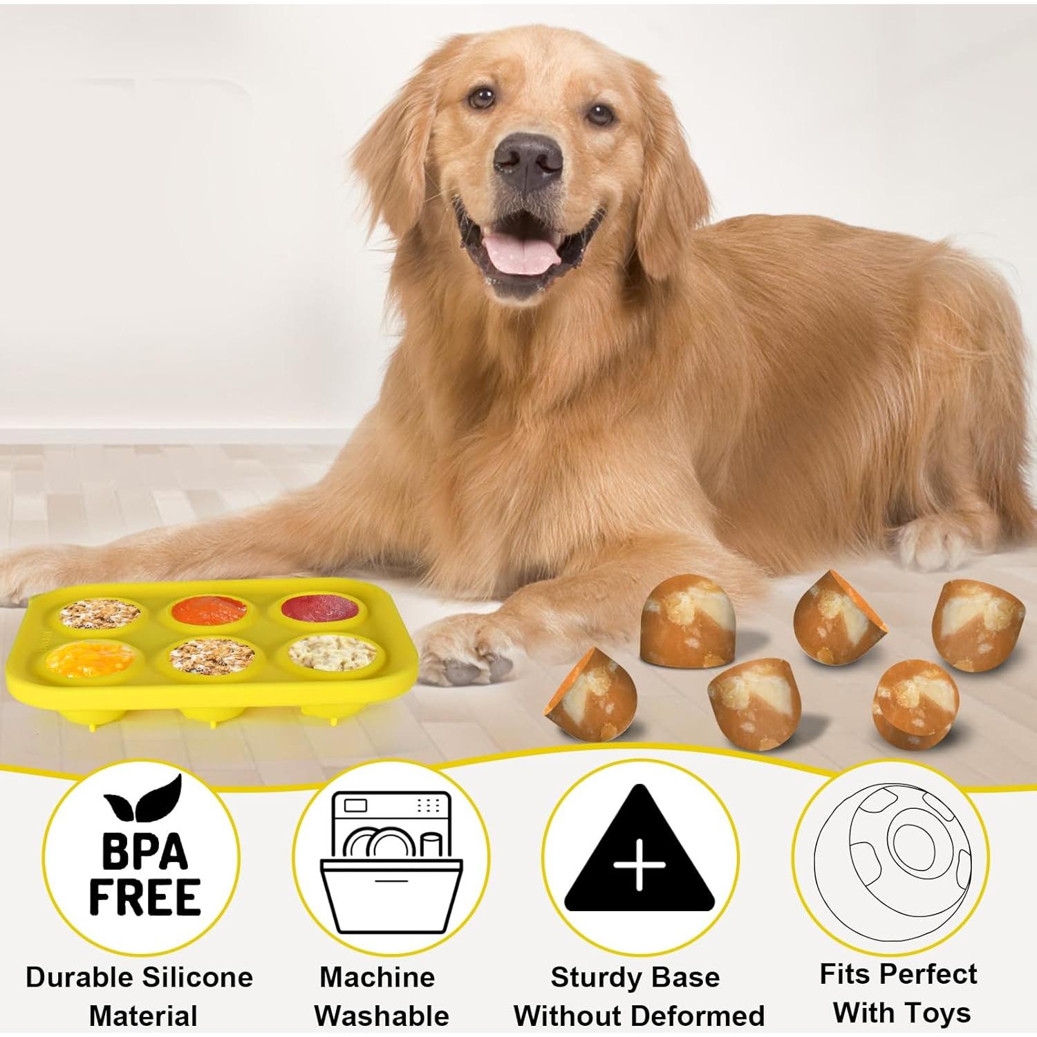 Moldes de golosinas para perros BABORUI 6 cavidades silicona