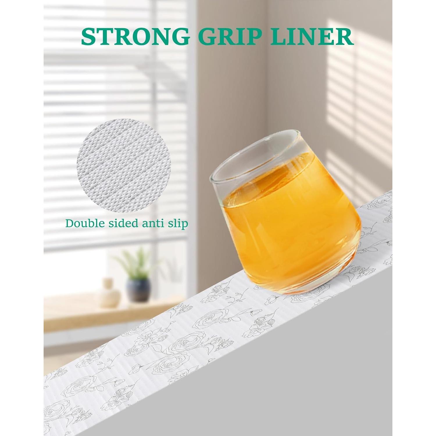 Forro de Cajón Antideslizante Insigoo Floral 30cm x 300cm