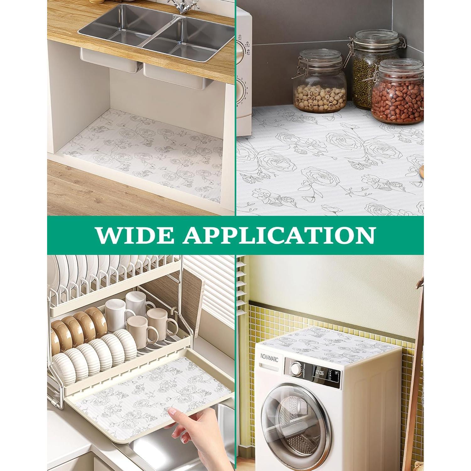 Forro de Cajón Antideslizante Insigoo Floral 30cm x 300cm