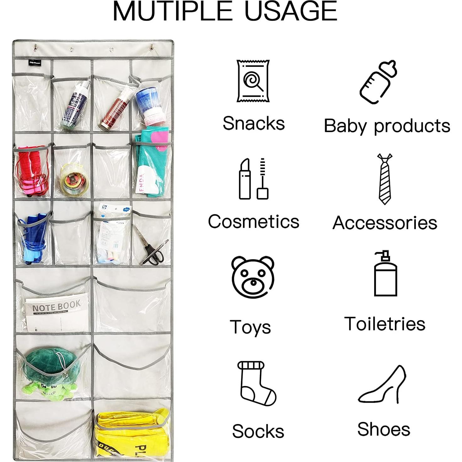 Organizador de Zapatos Colgante TidyMaster 2 Piezas 18 Bolsillos