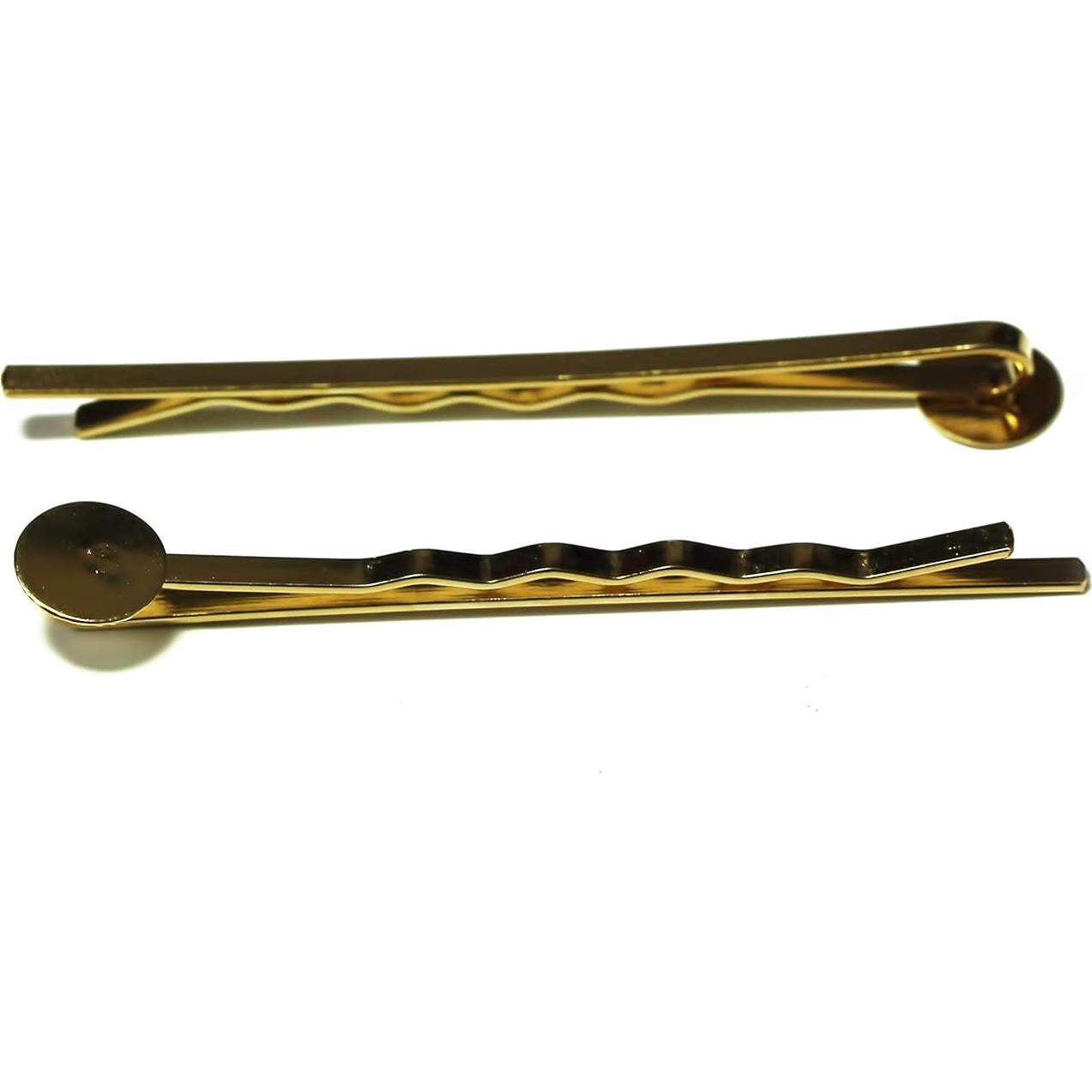 Pinzas para Cabello Oro KC 55mm - 100 Piezas DIY