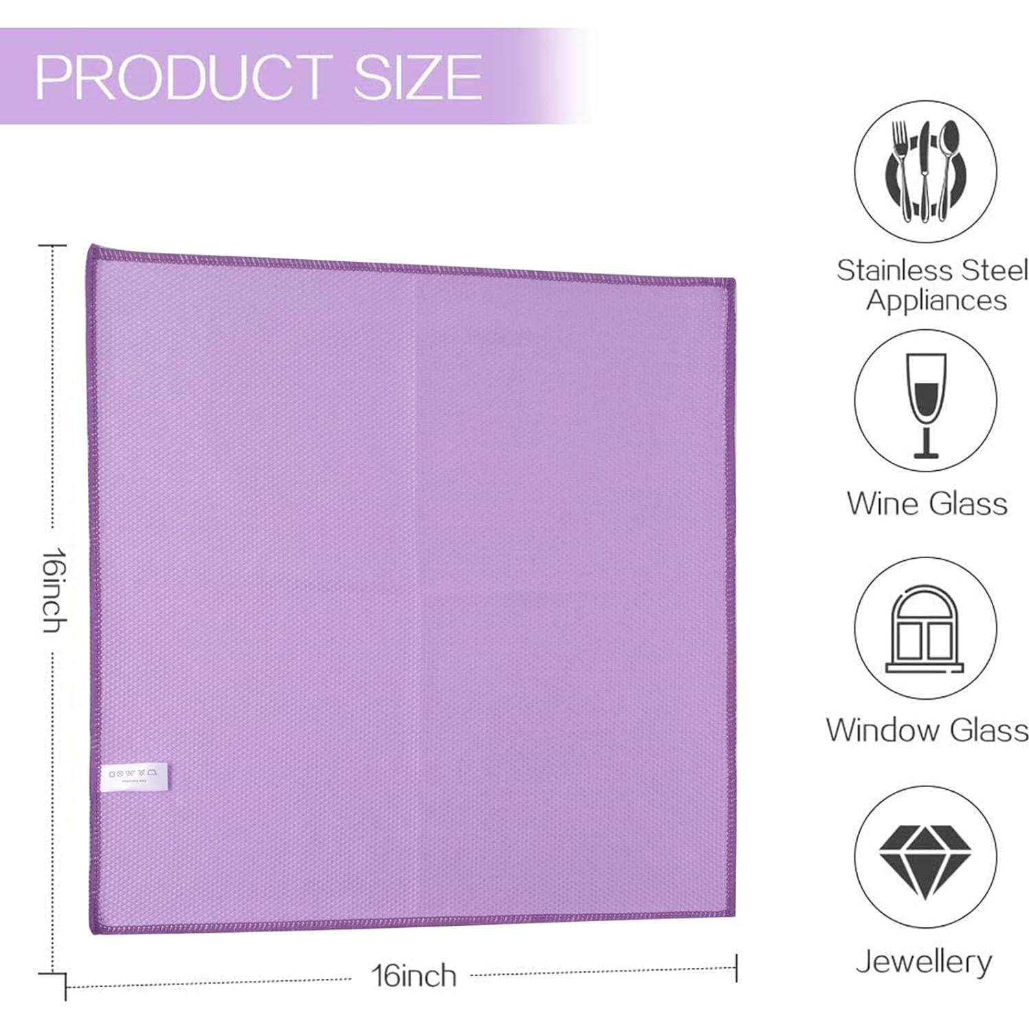 Paño de Limpieza de Microfibra SINLAND 6PK 40.64x40.64cm