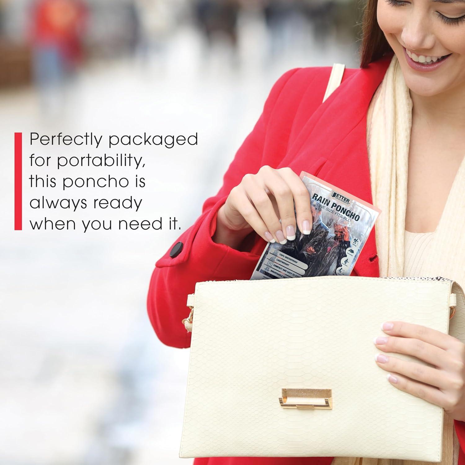 Ponchos de Lluvia Desechables Transparentes 5 Unidades - Impermeables