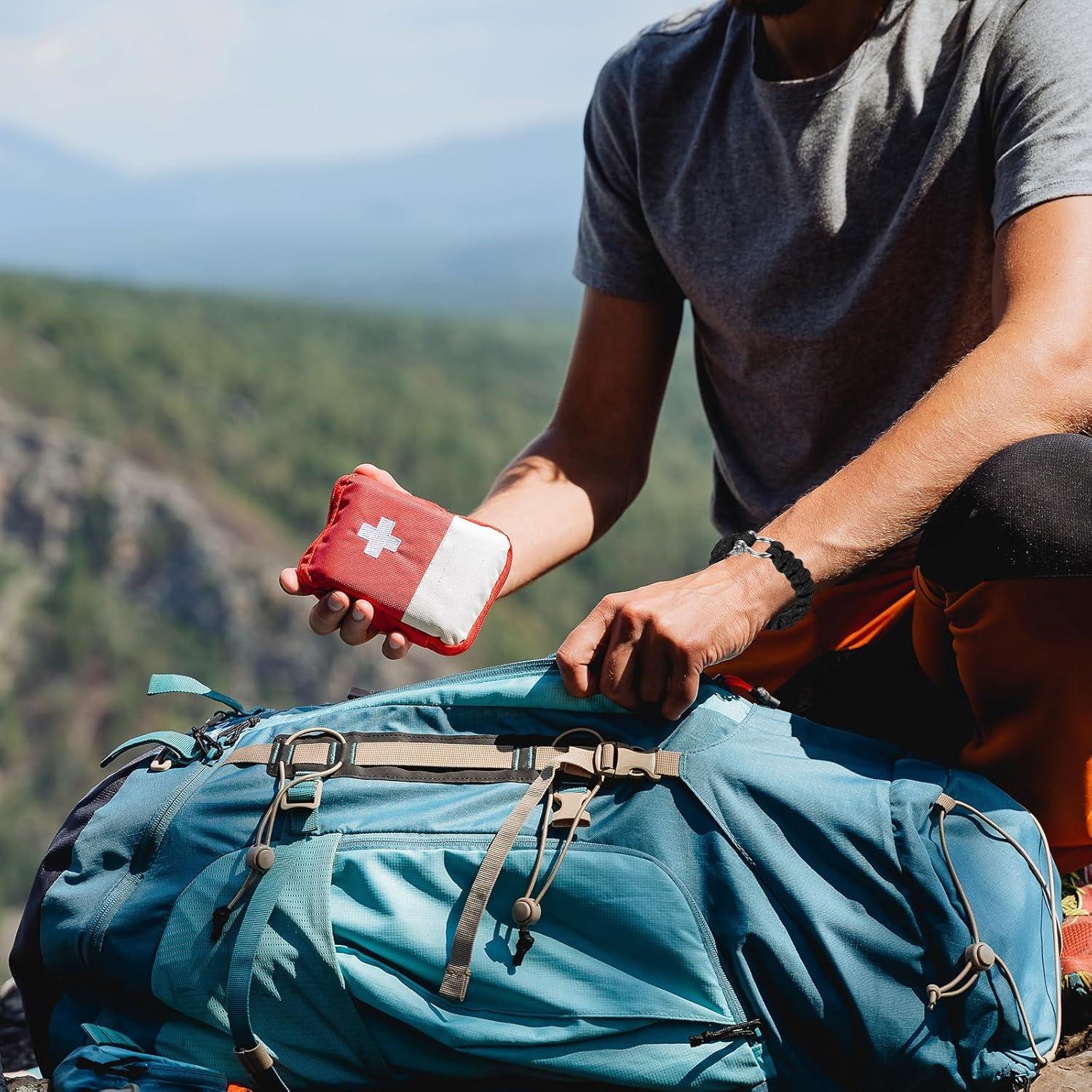 Pulseras de Paracord de Supervivencia PATIKIL - Paquete de 3, Verde Militar