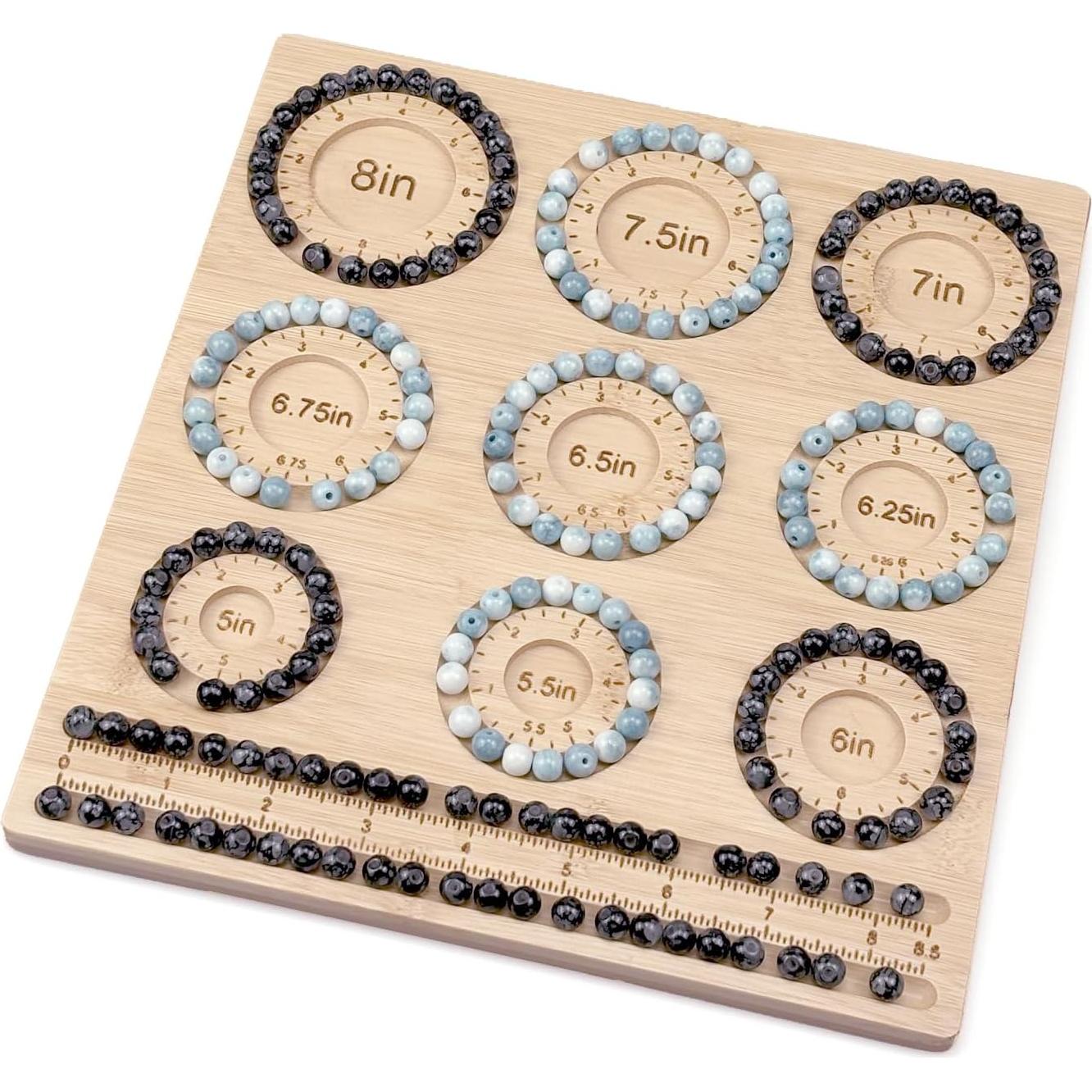 Tablero de Cuentas Petoysoso de Bambú para Joyas 25.4x23.88 cm