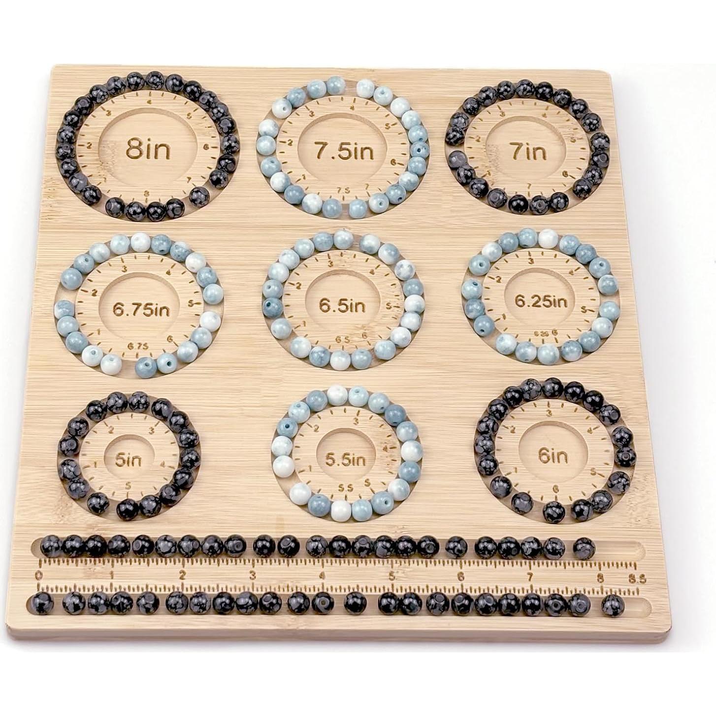 Tablero de Cuentas Petoysoso de Bambú para Joyas 25.4x23.88 cm