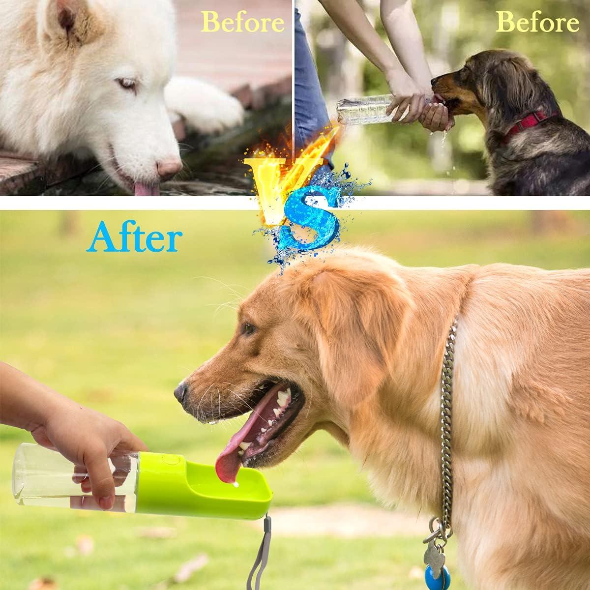 Botella de Agua para Perros Sofunii 450ml a Prueba de Fugas