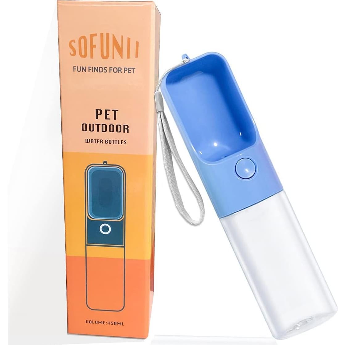 Botella de Agua para Perros Sofunii 450ml a Prueba de Fugas