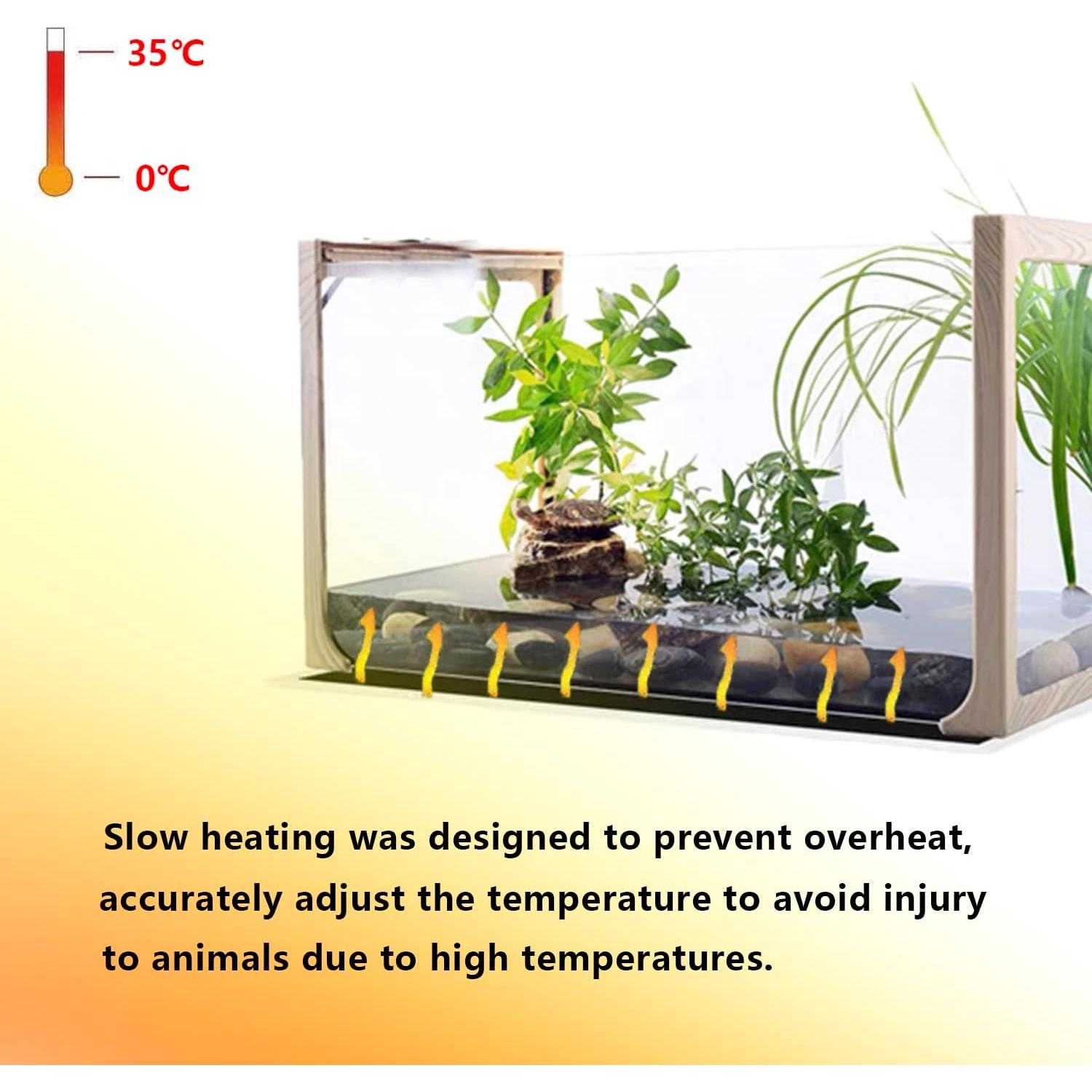 Alfombrilla Térmica para Reptiles FIPASEN 14W 28x28 cm 2PCS