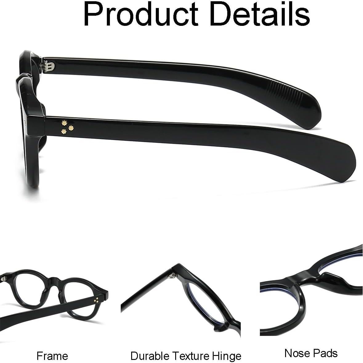 Gafas de Luz Azul NIDOVIX Redondas Unisex sin Prescripción