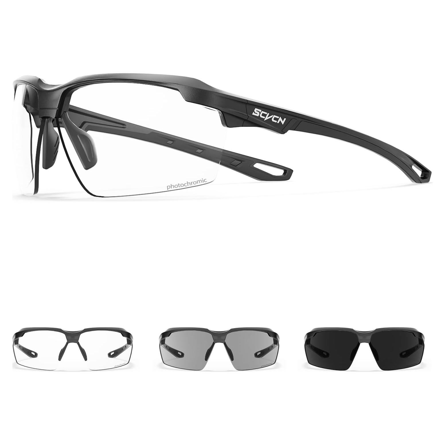 Gafas de sol fotocromáticas SCVCN UV400 para deporte unisex