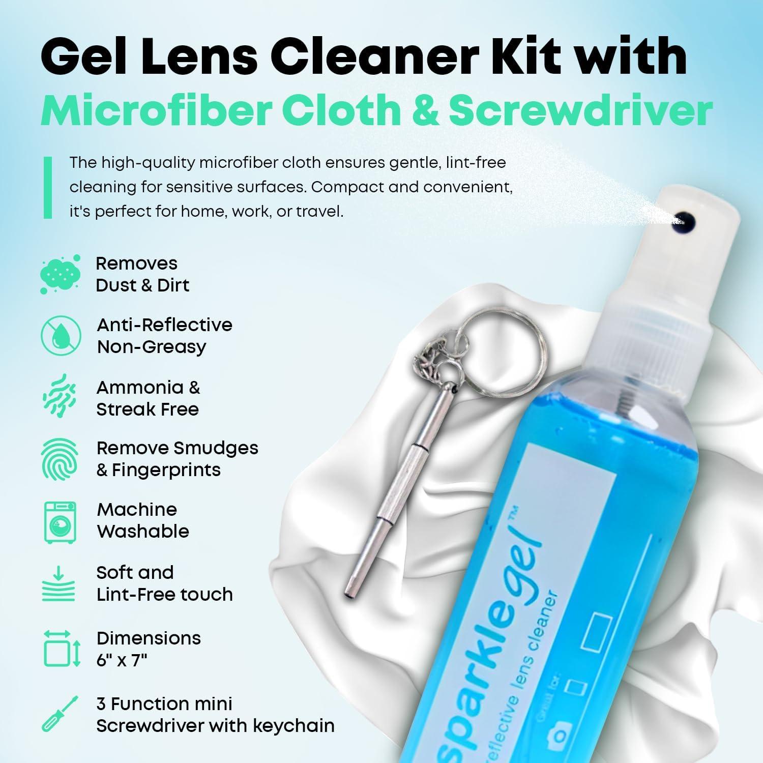 Kit de limpieza de gafas OPTIPAK 2x30ml + paños + destornillador