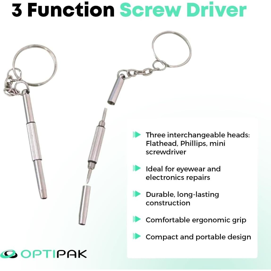 Kit de limpieza de gafas OPTIPAK 2x30ml + paños + destornillador