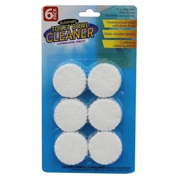 Tabletas Limpiadoras de Inodoro Kole Imports, Paquete de 6
