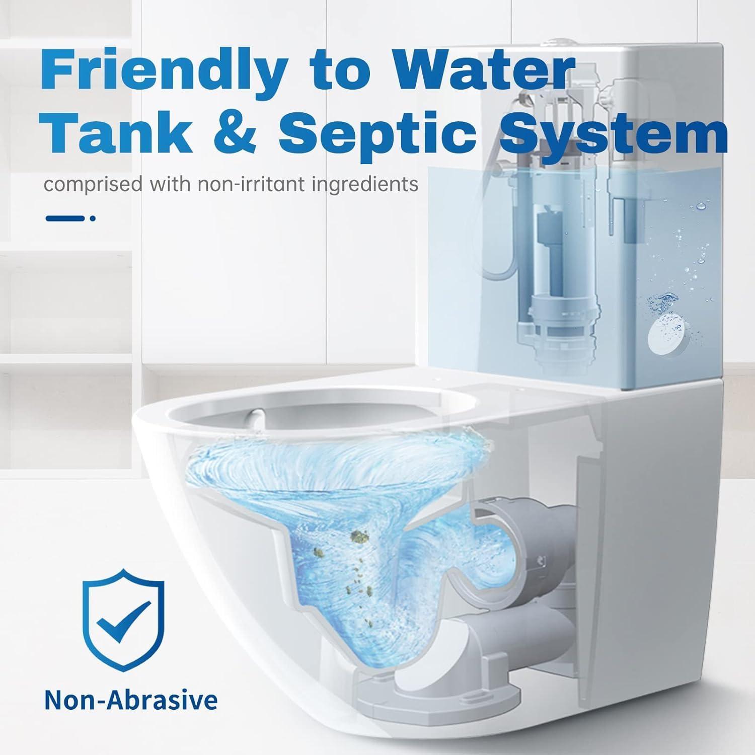 Tabletas Limpiadoras de Inodoro Kole Imports, Paquete de 6