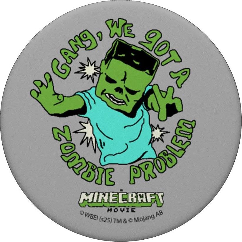 PopSockets Adhesivo PopGrip Minecraft Zombis 10.9x8.6cm