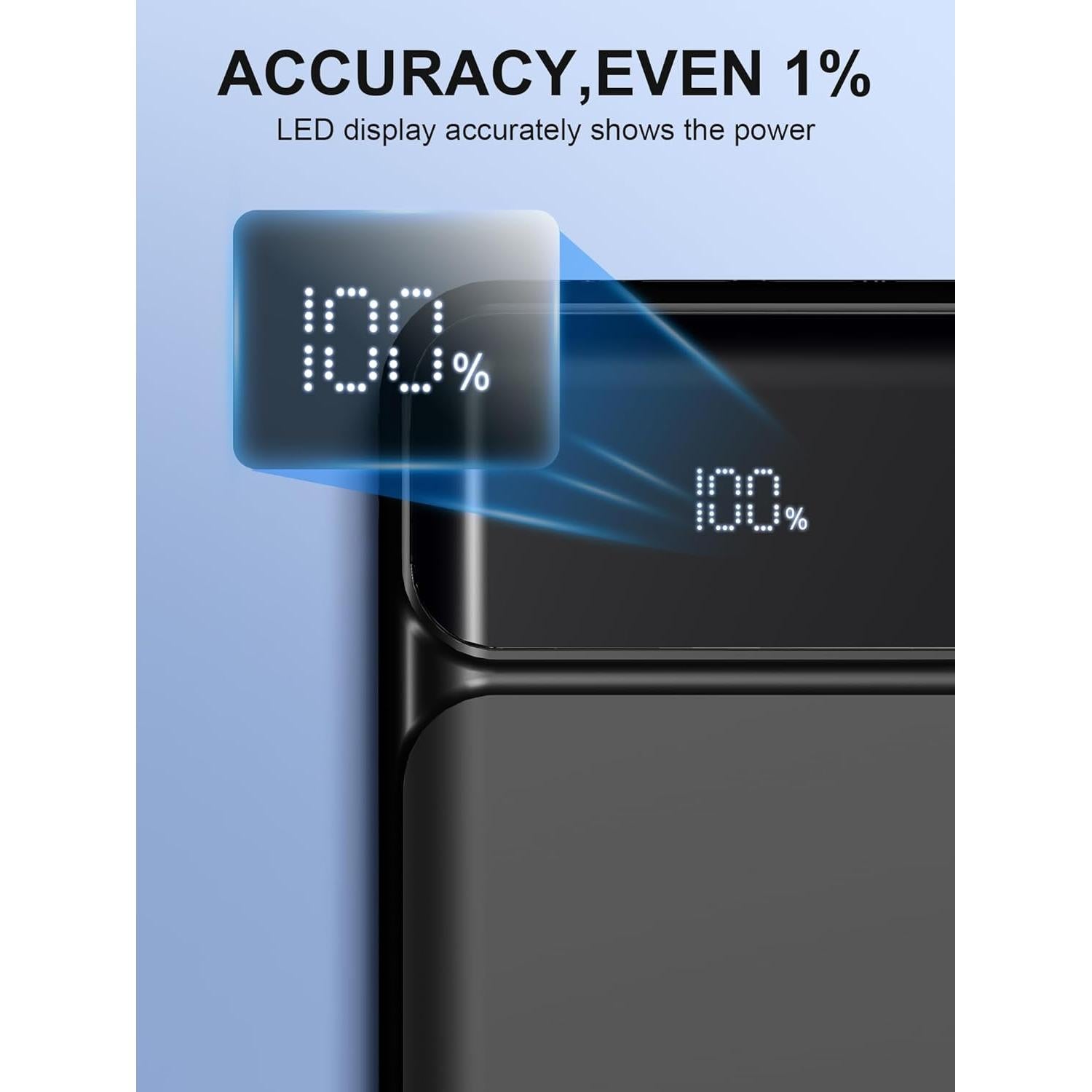 Cargador Portátil Power Bank 49800mAh 22.5W 3 Cables Integrados