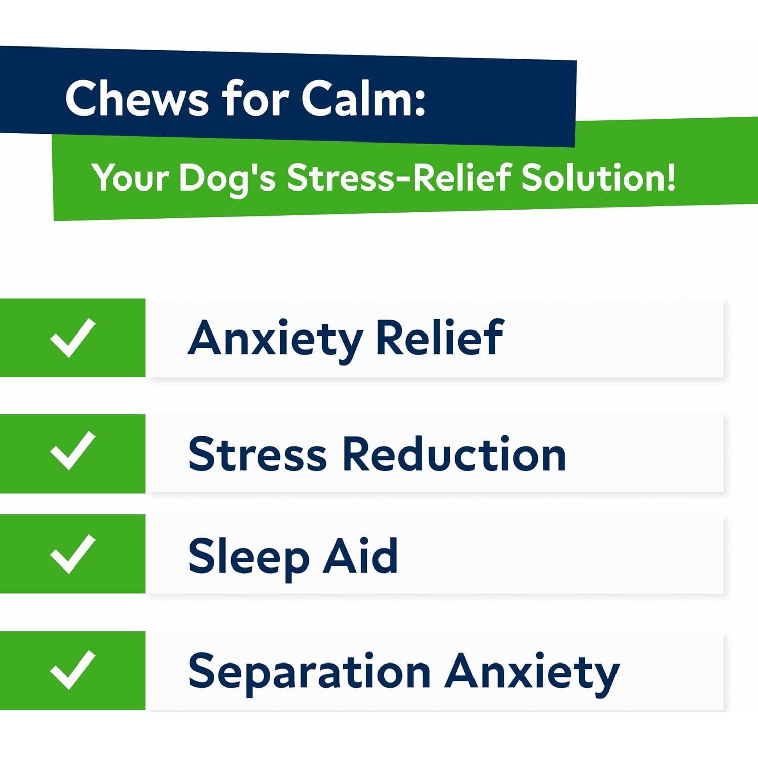 Golosinas Calmantes para Perros STRELLALAB 120 Ct Tocino