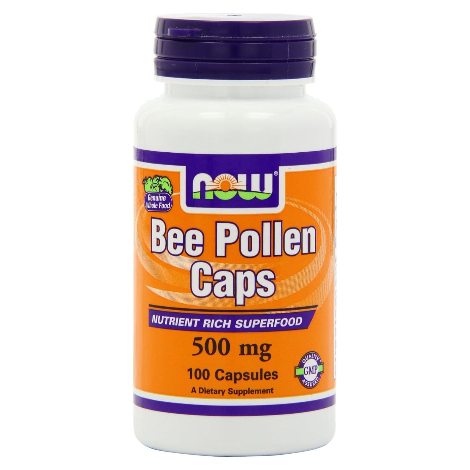 Polen de Abeja NOW 500mg 100 Cápsulas x3 - Suplemento Natural
