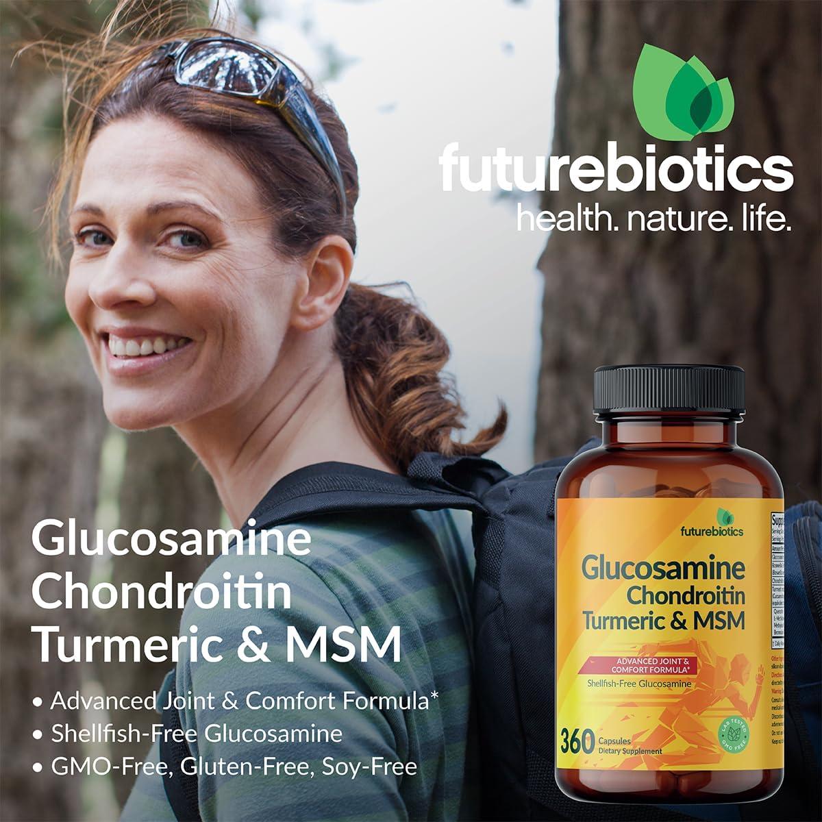 Fórmula Avanzada de Glucosamina y Condroitina Futurebiotics 60 Cápsulas