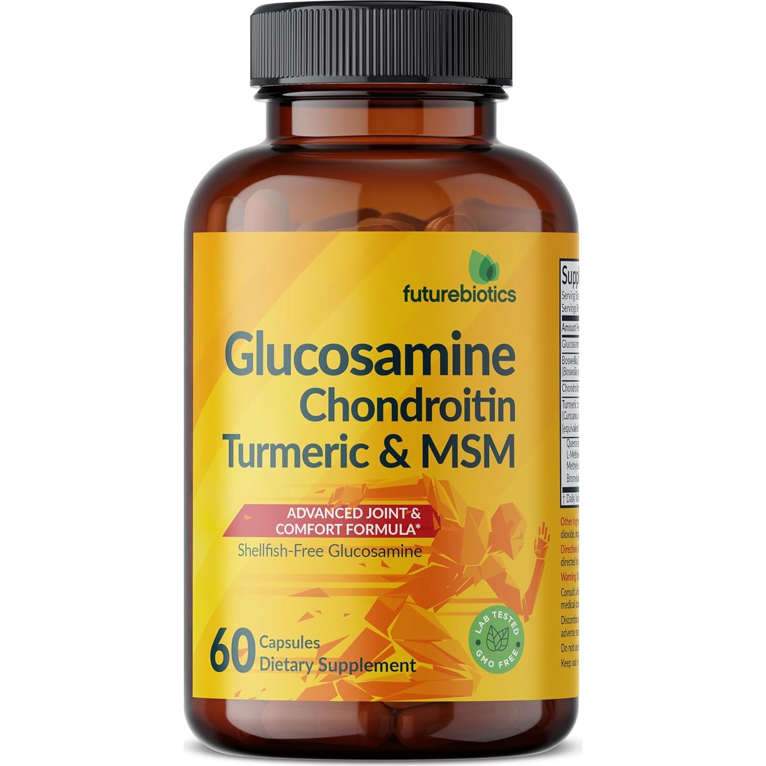 Fórmula Avanzada de Glucosamina y Condroitina Futurebiotics 60 Cápsulas