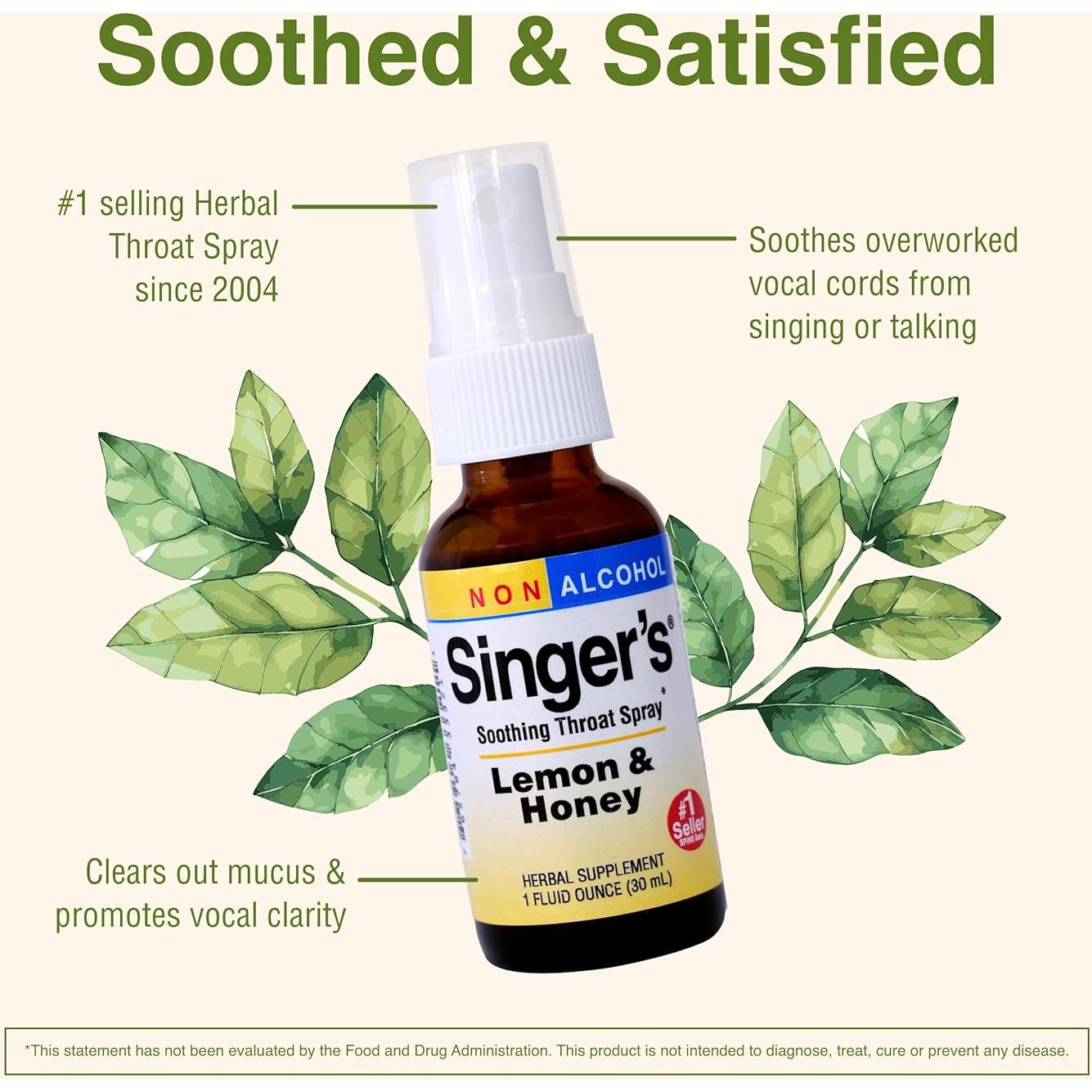 Spray Herbal para Garganta Herbs Etc. Limón y Miel 75 Porciones