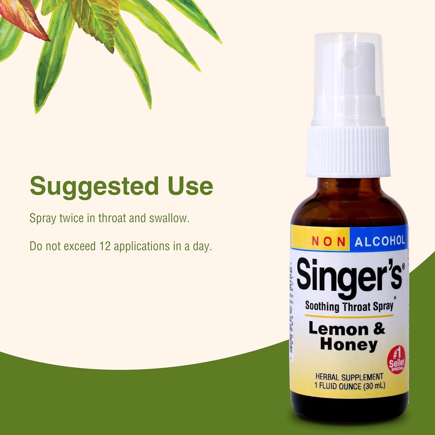 Spray Herbal para Garganta Herbs Etc. Limón y Miel 75 Porciones