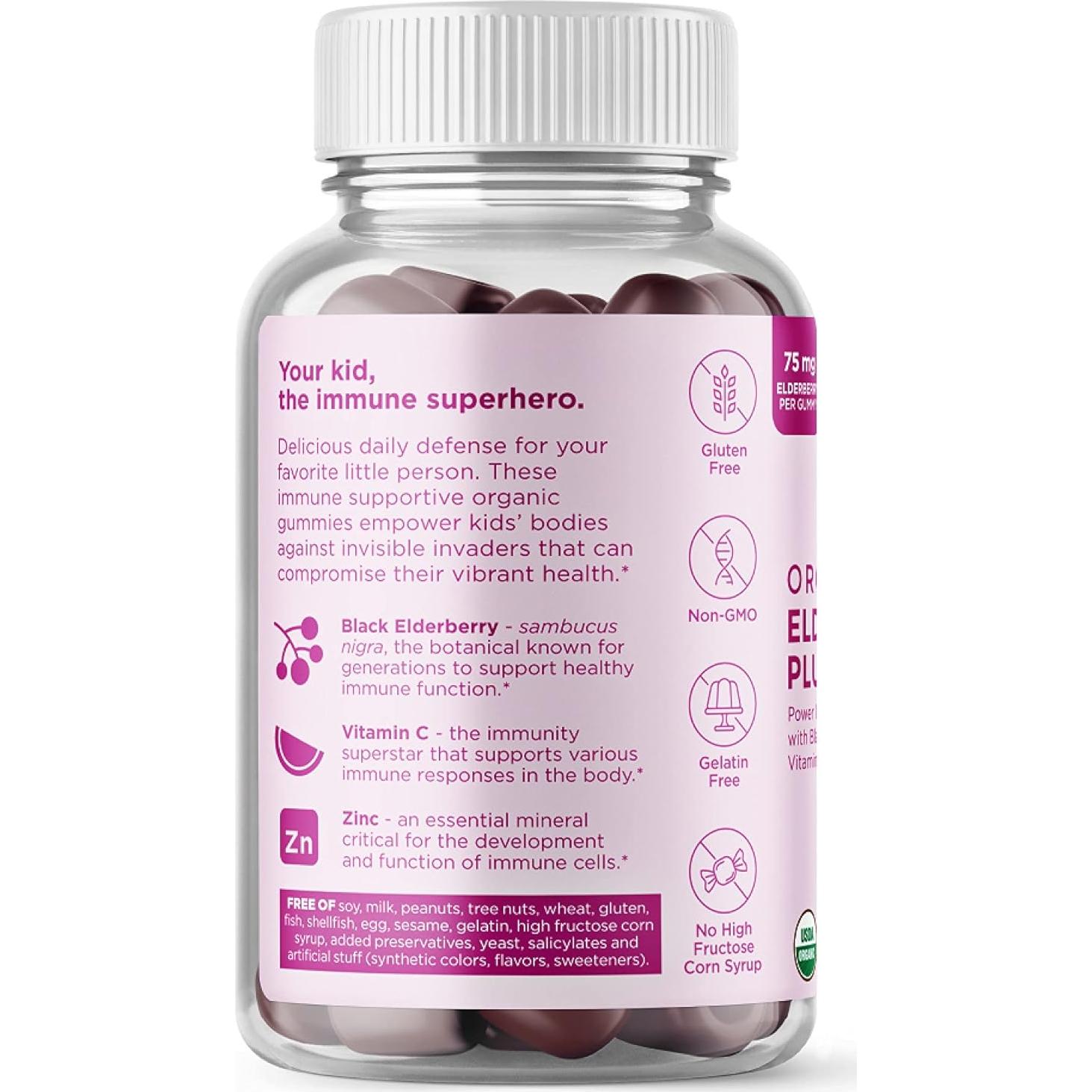 Gomitas Orgánicas Hyland's Plus para Niños 48 Unidades Zinc Vitamina C