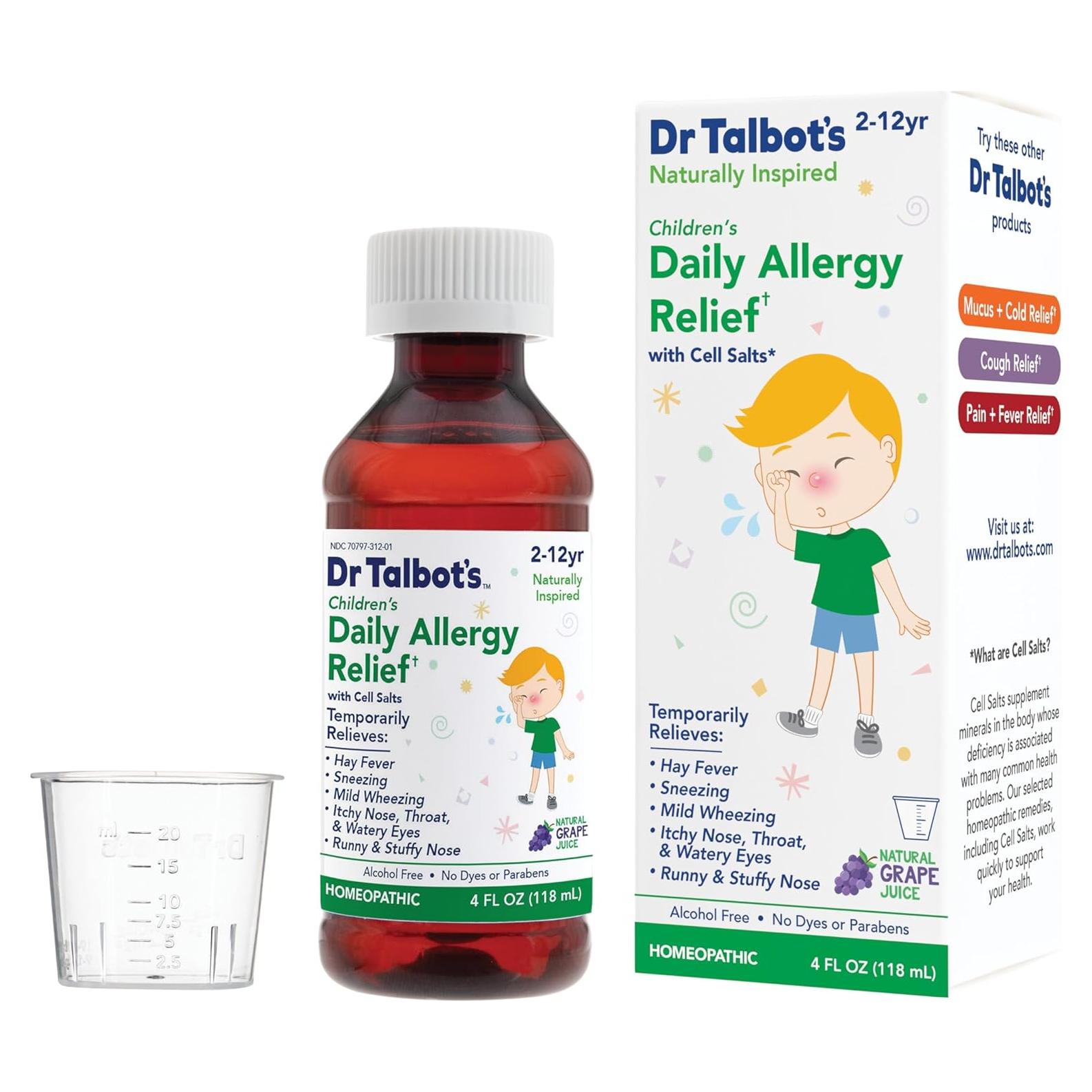Alivio de Alergias para Niños Dr. Talbot 118 ml Sabor Uva