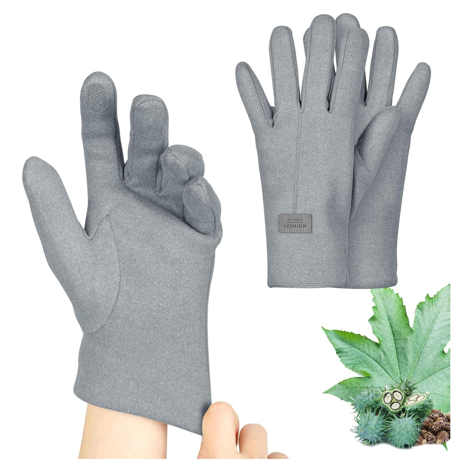 Guantes de Aceite de Ricino Orgánico Pilviset para Manos - Alivio Artritis