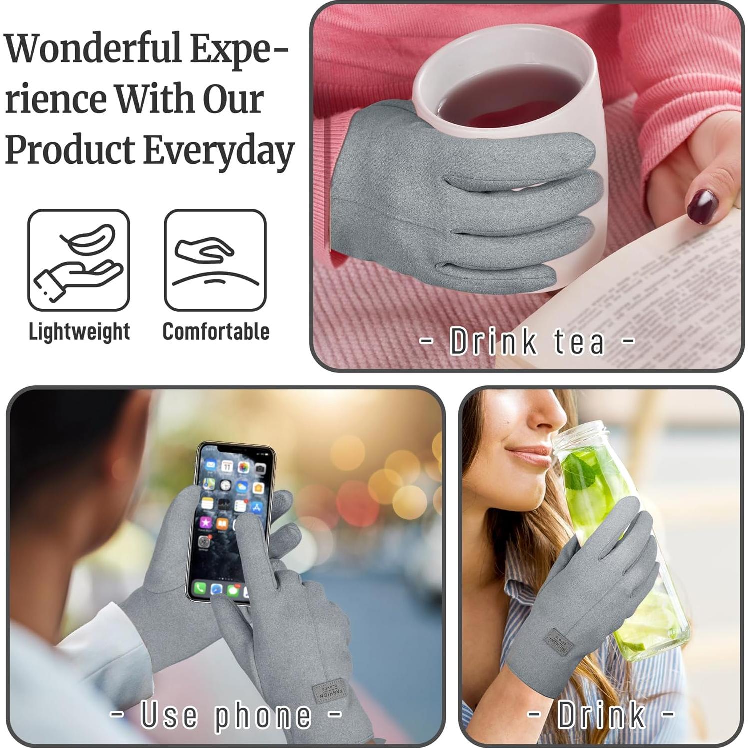 Guantes de Aceite de Ricino Orgánico Pilviset para Manos - Alivio Artritis