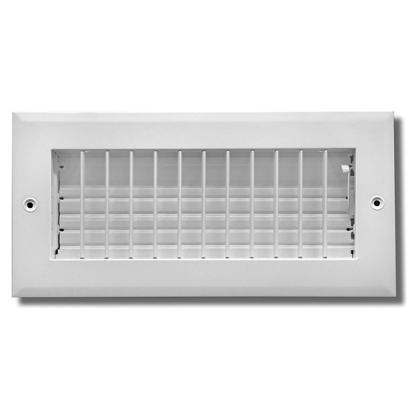Difusor de Aire Ajustable HVAC Blanco 6x4 Pared Techo