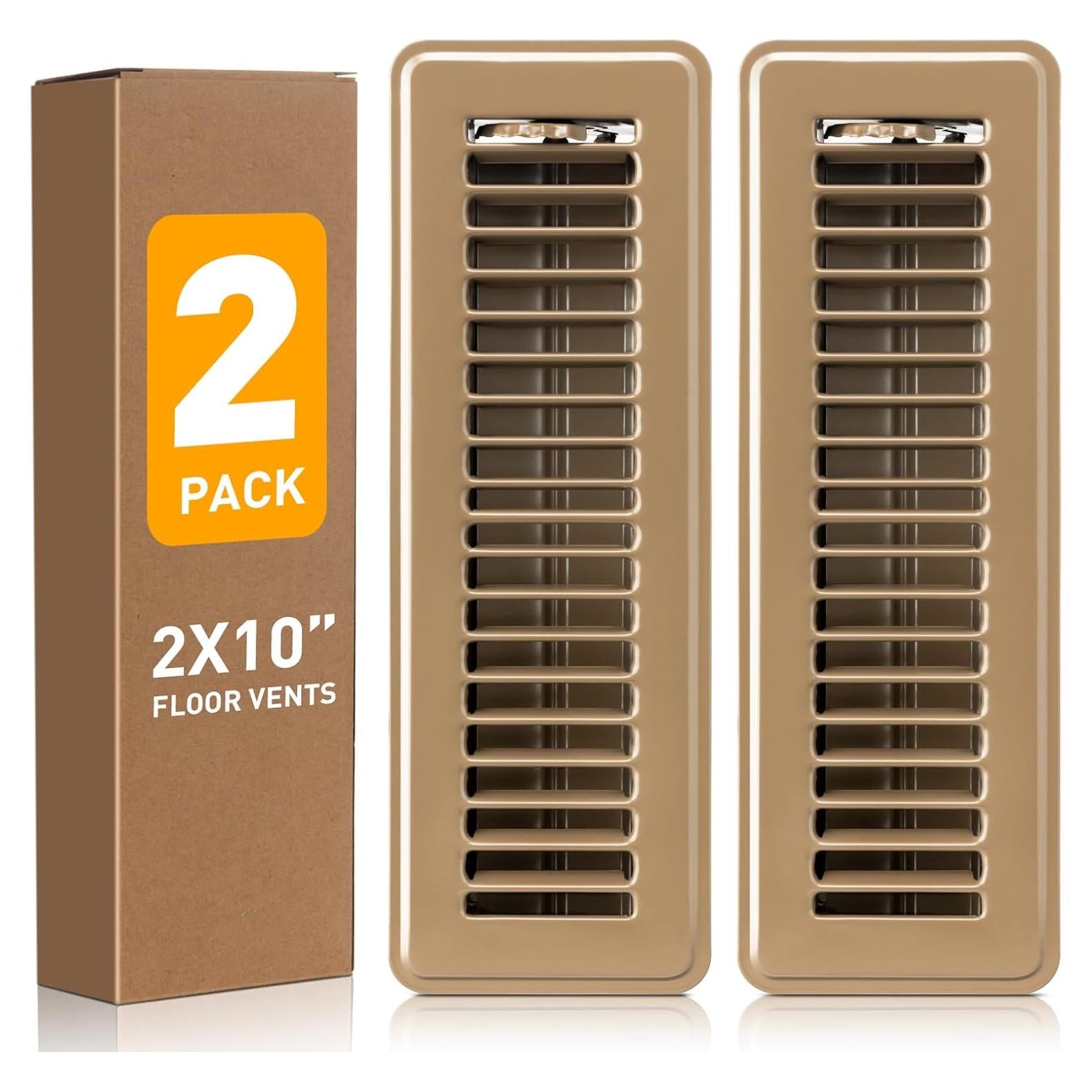 Cubiertas de Ventilación de Piso 2x10 VE NI SCC - 2 Paquete