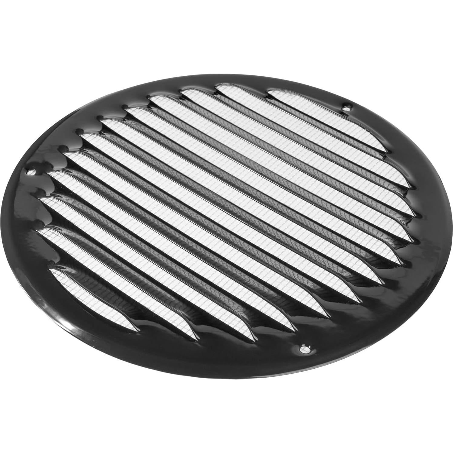 Rejilla de Ventilación Redonda 6" Vent Systems - Negro - Pantalla Insectos