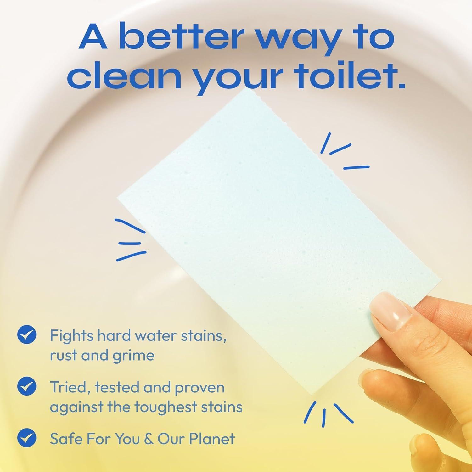 FOMIN Non-Toxic Toilet Bowl Cleaner Strips - (135 Strips) - Plastic-Free, Septic Safe Toilet Cleaning Strips, Remove Stains & Odors - The Ultimate Cleaning Solution