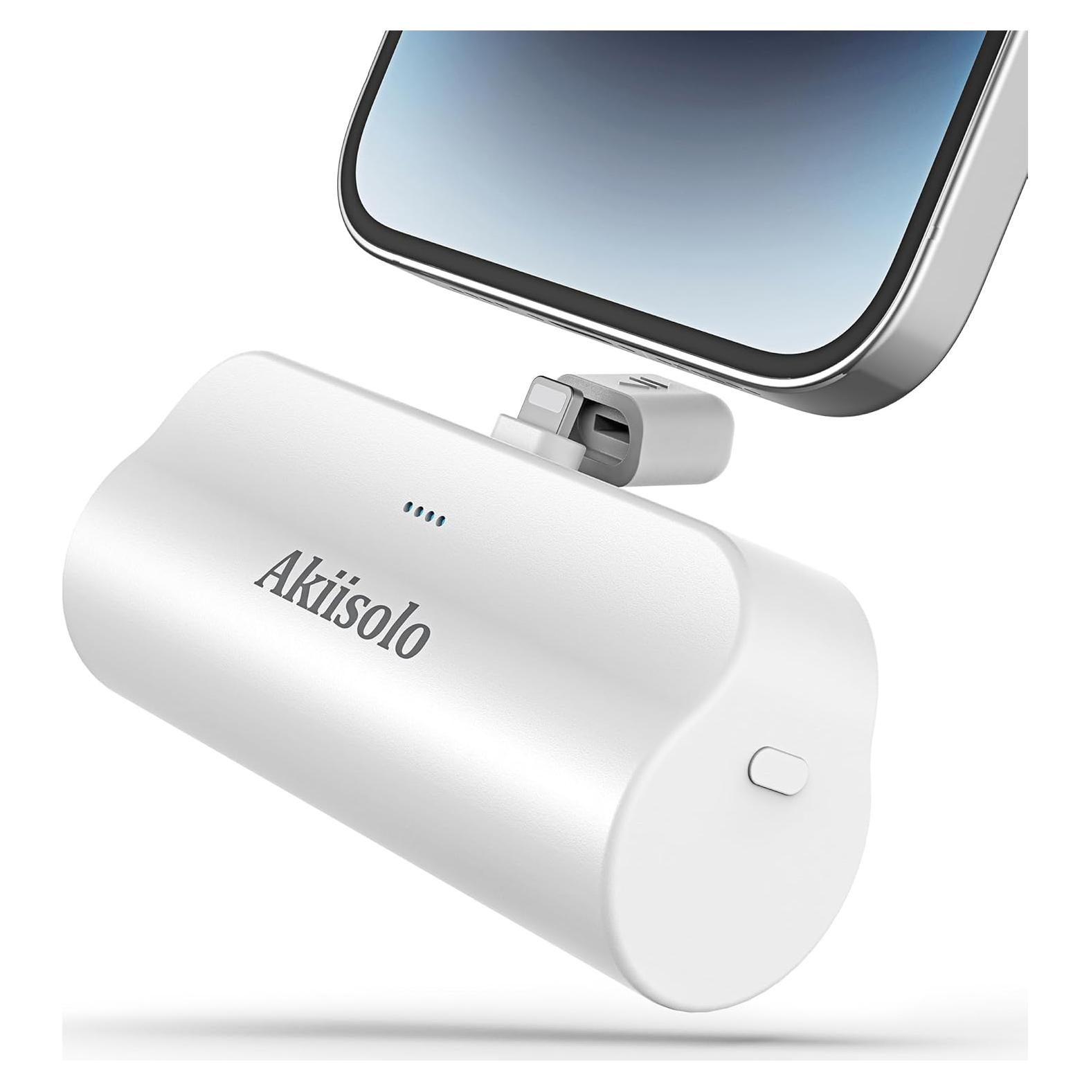 Cargador Portátil Power Bank Huizhou 5000mAh Doble USB Blanco