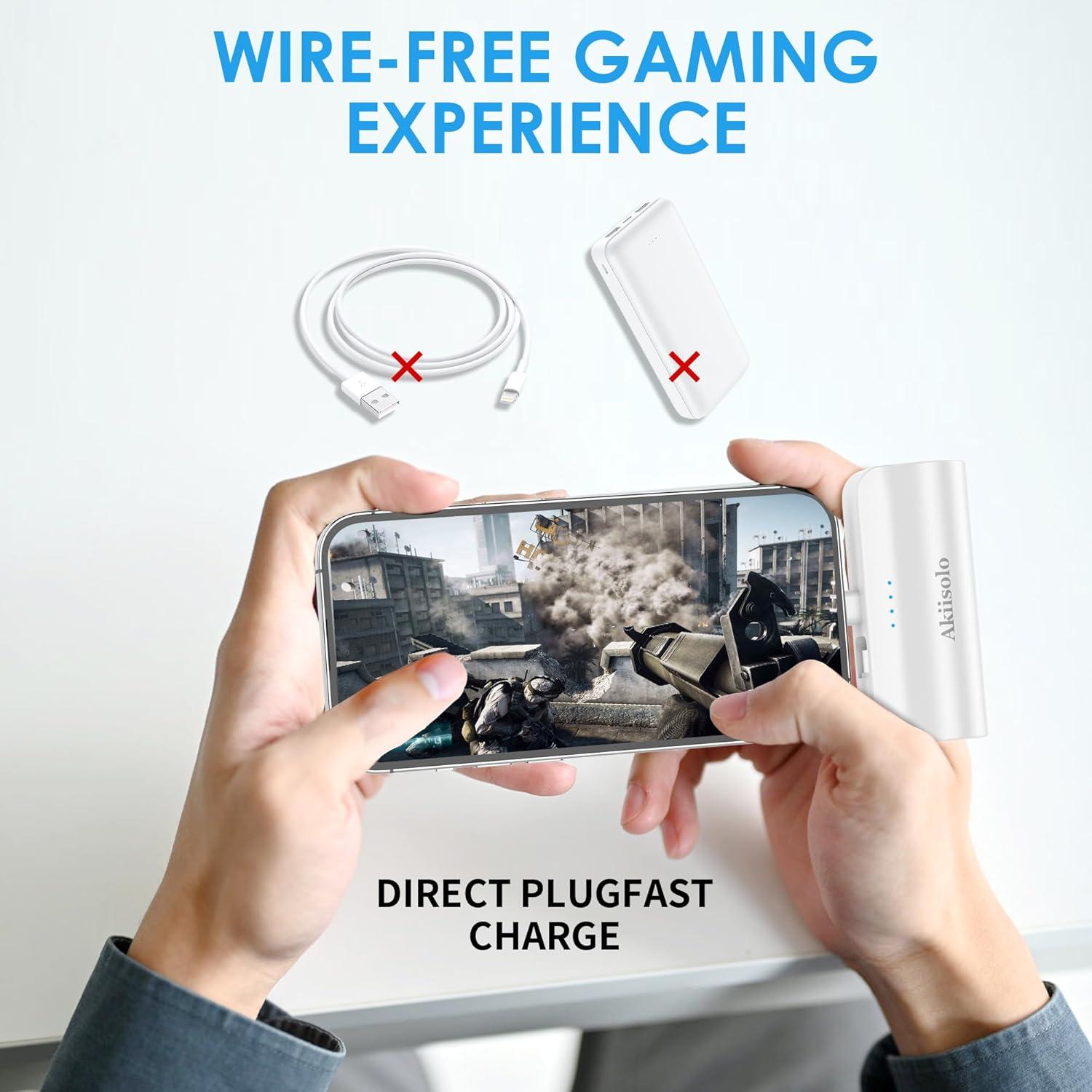 Cargador Portátil Power Bank Huizhou 5000mAh Doble USB Blanco