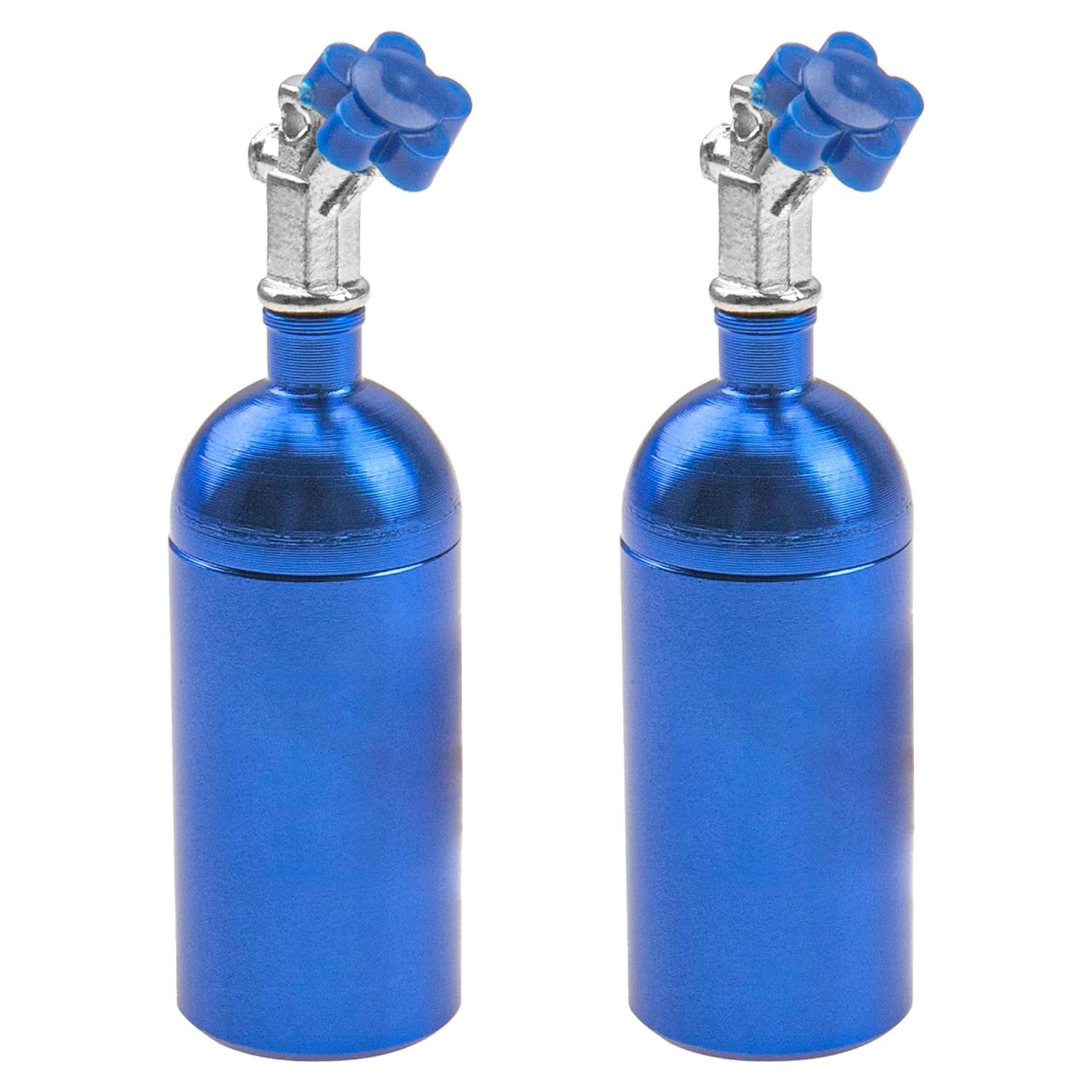 2 Piezas Decoración Botella Nitrógeno RC HIRCQOO 1/10 Azul