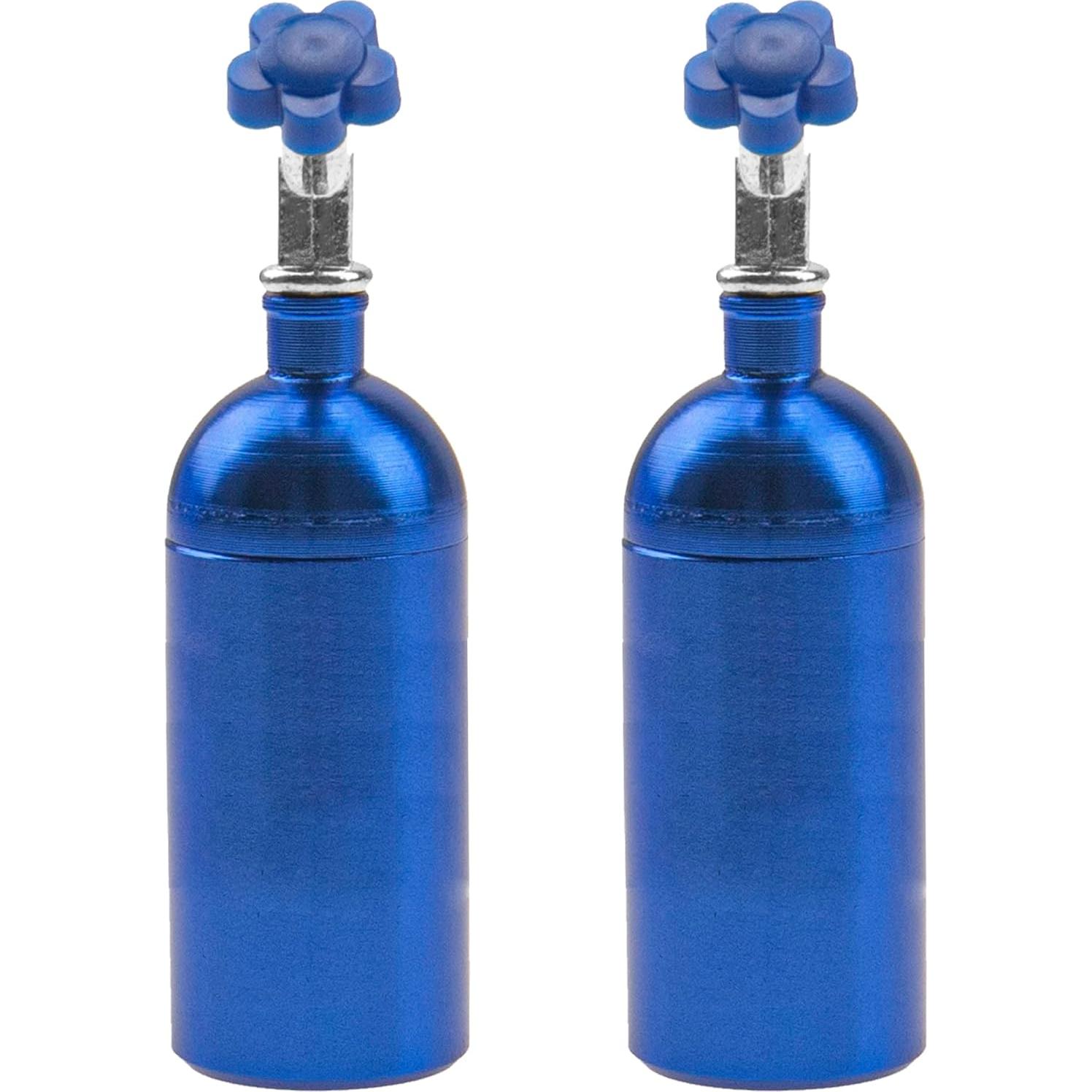 2 Piezas Decoración Botella Nitrógeno RC HIRCQOO 1/10 Azul