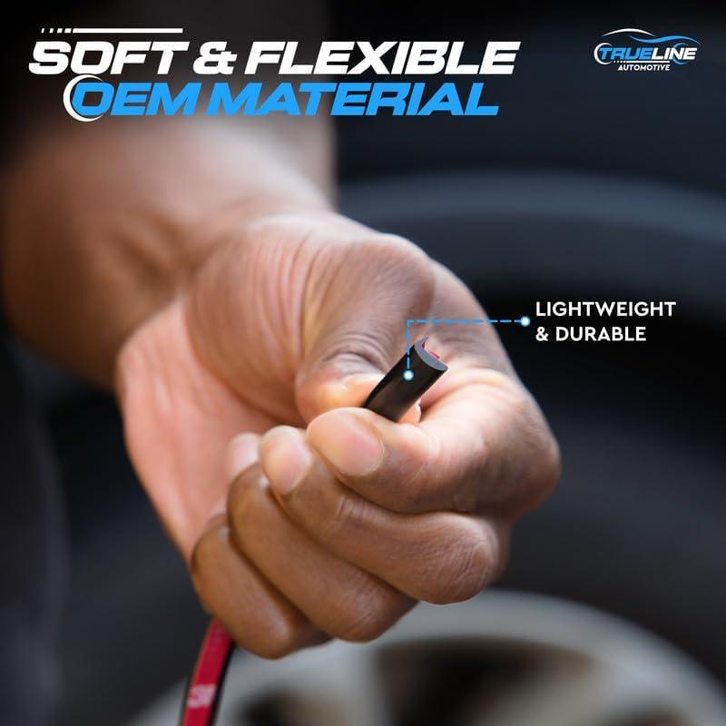 Protector de Bordes de Puerta True Line 1.83m Universal Negro