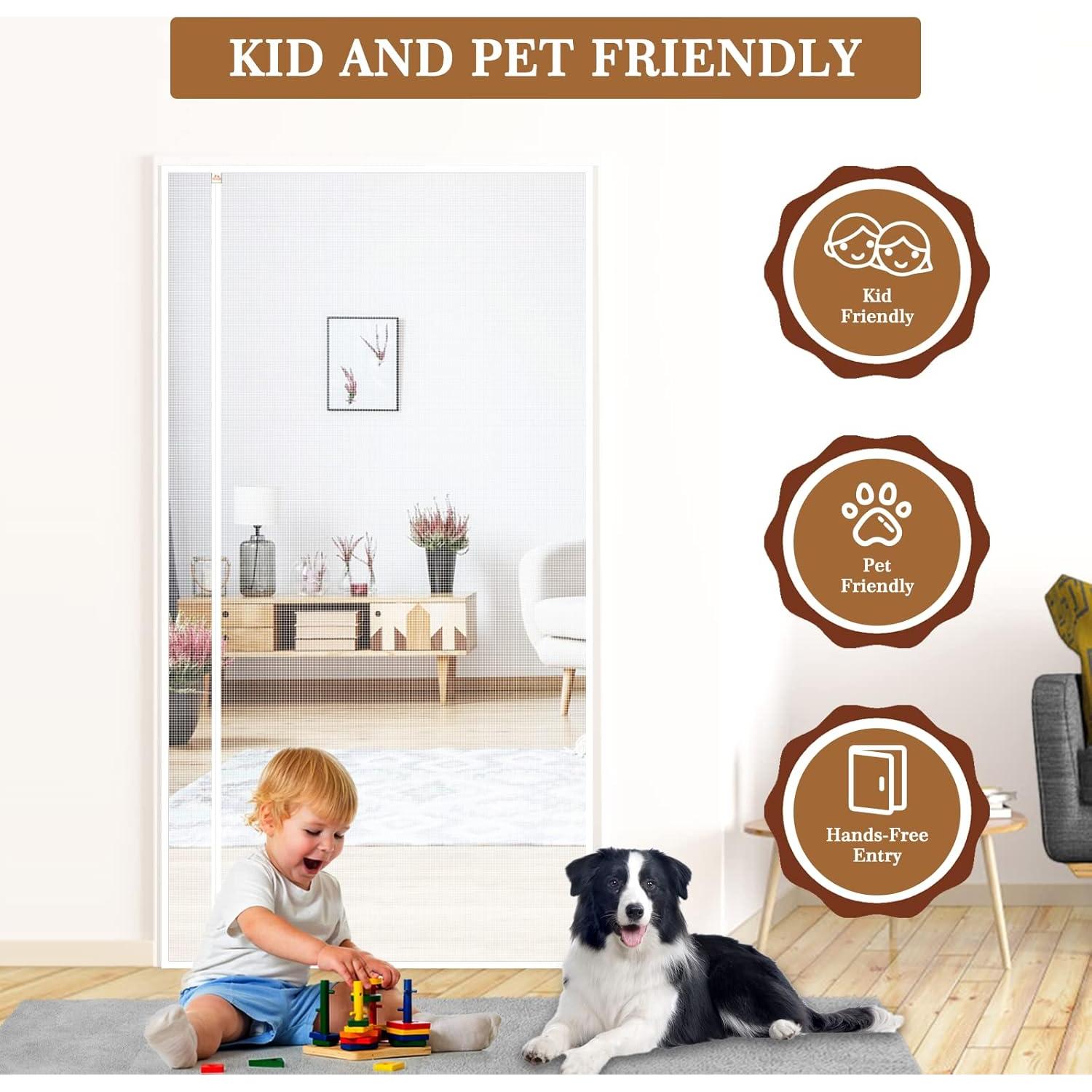 Puerta Pantalla Magnética Yotache 34x83 cm Reversible