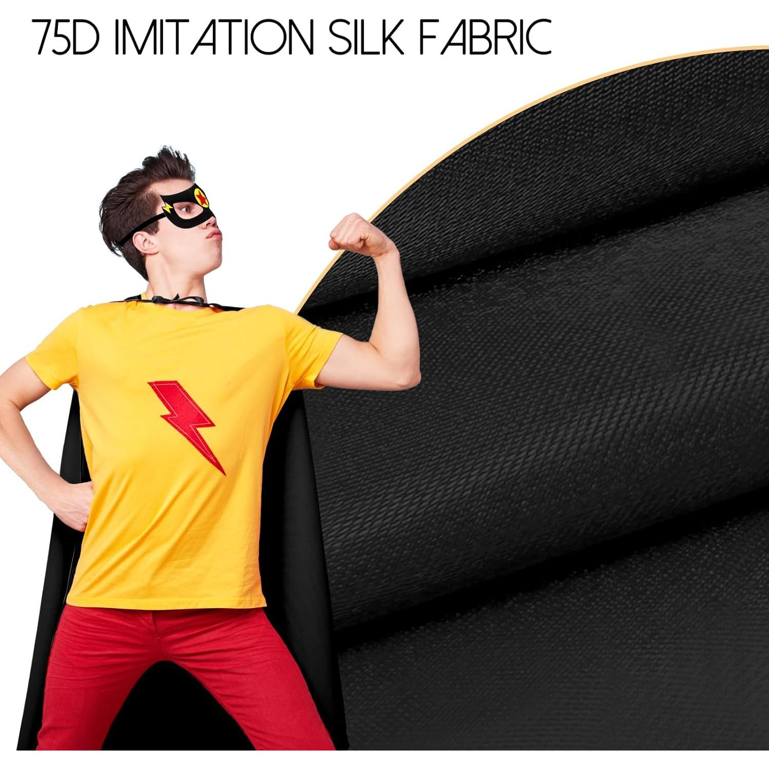 Disfraces de Superhéroe iROLEWIN con Capa y Máscara Adultos