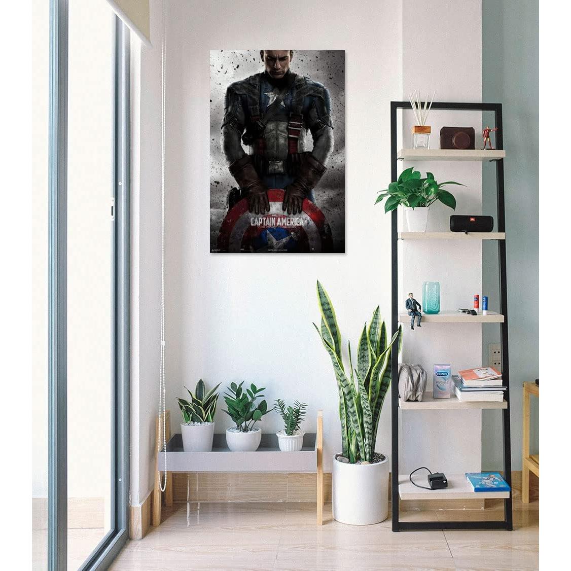 Póster Capitán América El Primer Vengador 61x91 cm con Tiras Tesa