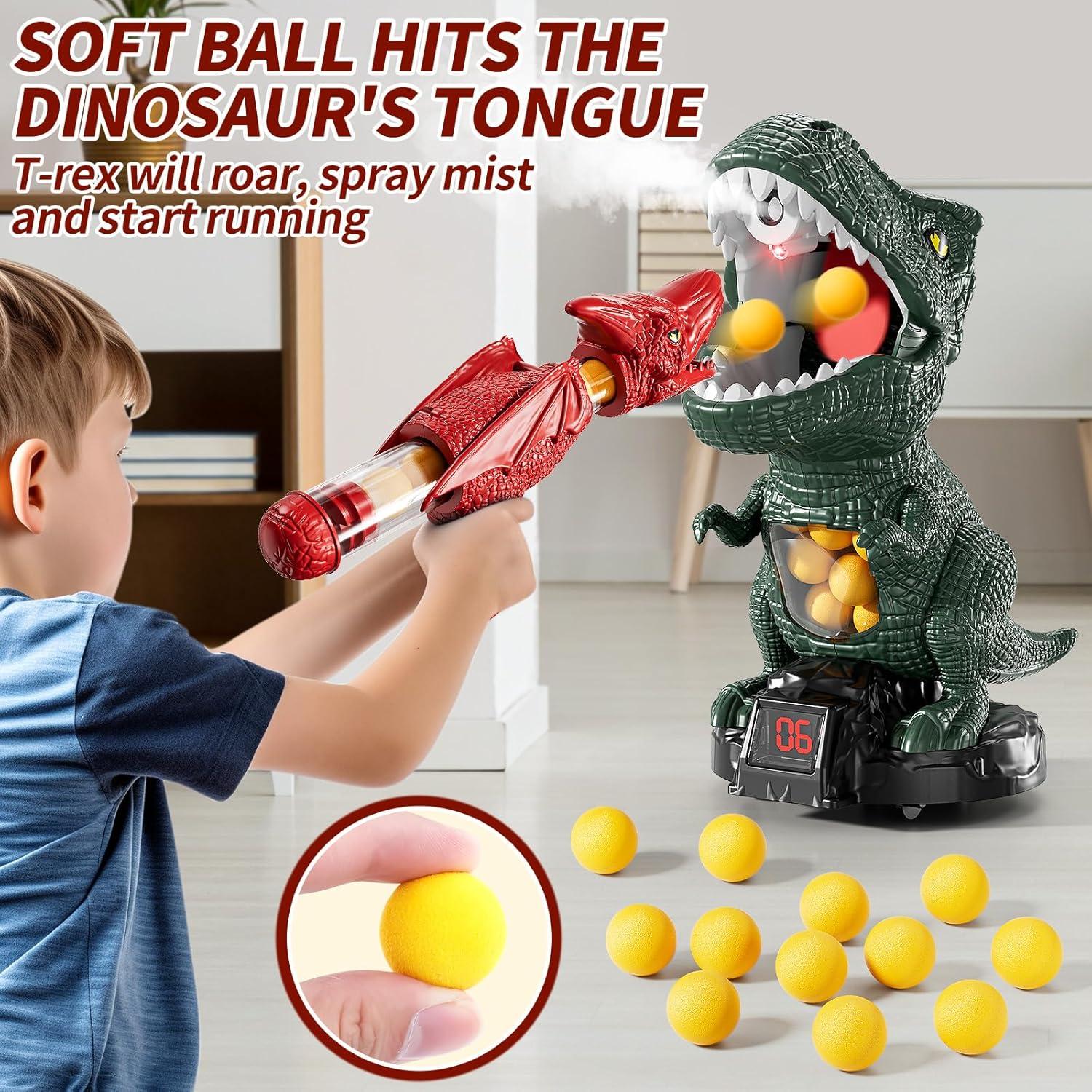 Juguete de Disparo Dinosaurio JUKUDAHU con Luz y Sonido