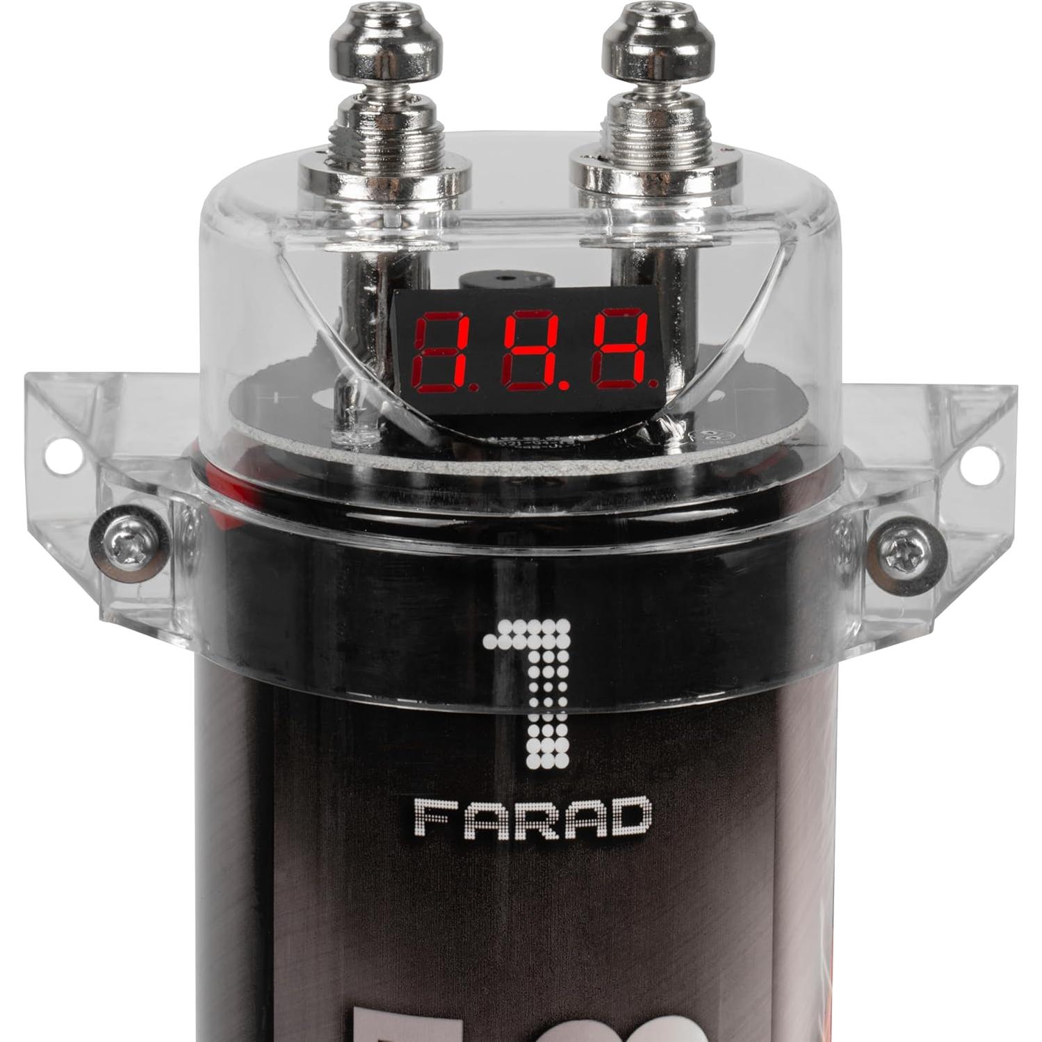 Capacitor de Potencia Belva BB1D 1.0 Farad para Audio Automotriz