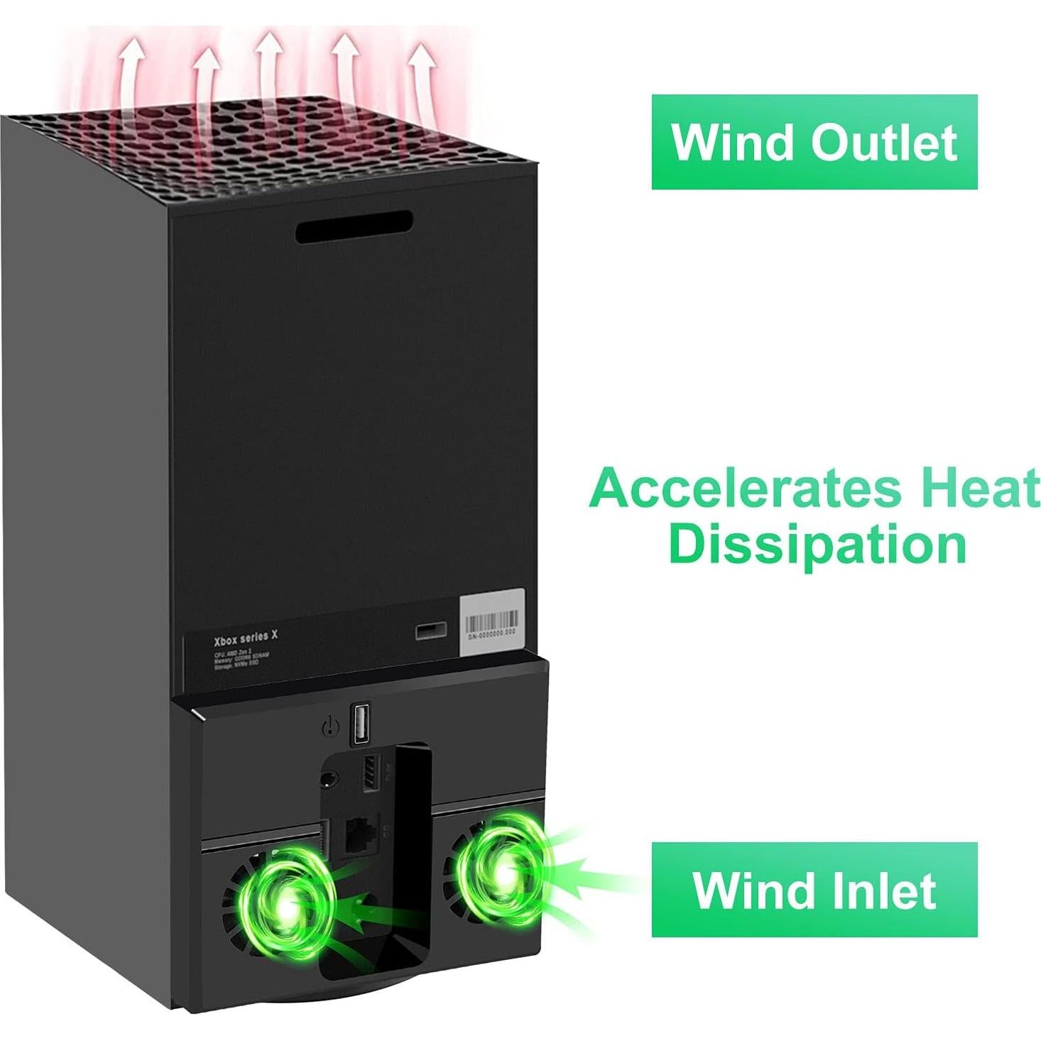 Ventilador de Enfriamiento Linkstyle para Xbox Series X USB