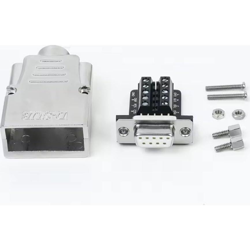 Conector DB9 Femenino Sin Soldadura Willwewon 9 Pines RS232